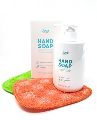 TRISTA Checky Acrylic Scrubber and Hand Soap Bundle for Clean &amp; Healthy Hands