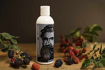 Ultra Grooming Beard Shampoo &amp; Wash for Beards by Beardsley and Company, Beard Care Products, Wild Berry 8 oz