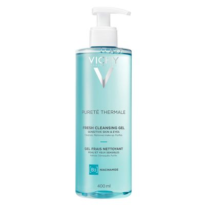 Vichy Puret Thermale Fresh Cleansing Gel | Formulated With Glycerin &amp; Niacinamide | Gentle Gel Cleanser &amp; Makeup Remover | Removes Impurities Without Overdrying | Safe For Sensitive Skin &amp; Eyes