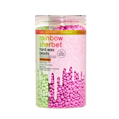 Sliick - Rainbow Sherbet Hard Wax Beads for Face and Body, for All Hair and Skin Types, 15 oz