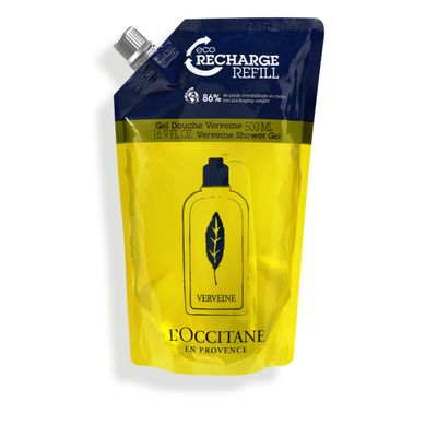 LOCCITANE Verbena Cleansing Bath &amp; Shower Gel: Gently Cleanse and Delicately Perfume the Skin, Made in France, 16.9 Fl. Oz Refill