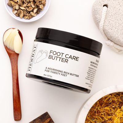 Ora's Amazing Herbal Foot Care Butter, Heel Balm, Foot Balm, Repair Cream for Dry Cracked Heels &amp; Feet (8 oz)