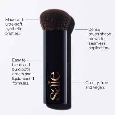 Saie The Big Brush - Soft, Multi-Use Liquid Foundation Brush for Buffing, Blending &amp; Building - Dense Makeup Brush with Cruelty-Free, Synthetic Bristles (1 Count)