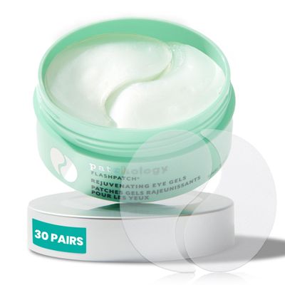 Patchology Rejuvenating Under Eye Gels - Hydrating Eye Mask w/Caffeine, Hydrolyzed Collagen &amp; Centella Asiatica- Under Eye Patches For Dark Circles - Minimize Puffiness &amp; Wrinkle Reducer - 30 Pairs