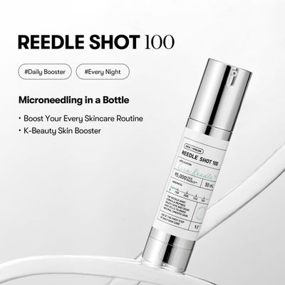VT COSMETICS CICA Reedle Shot 100, Daily Night Exosome, Microneedling Serum, Centella Asiatica, Hyaluronic Acid, Exfoliation, Soft Skin, Regeneration, Glass Skin, Korean Skin Booster 1.69Fl Oz (50ml)