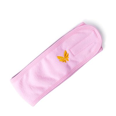 Luxury Spa Skincare Handband for Washing - Microfiber Girls Makeup Headband - Plush Softness, Adjustable Fit - Non-Slip All Day Womens Headbands - Headband for Washing Face - Pink
