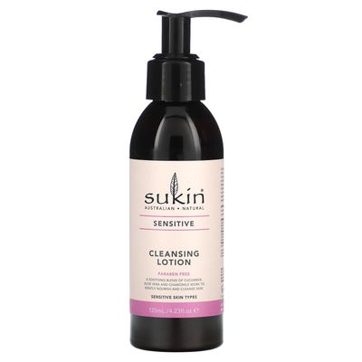 Sukin Sensitive Skin Cleansing Lotion, 4.23 Ounces