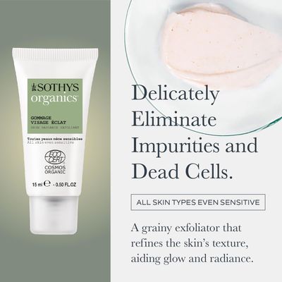 SOTHYS Skin Radiance Exfoliant | Gentle Organic Face Scrub for Exfoliating, Formulated for All Skin Types, Even Sensitive | Vegan Formula for Radiant Skin
