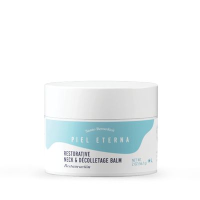 Santo Remedio, Piel Eterna, Restorative Neck &amp; Dcolletage Balm, Firming and Hydrating Cream, Helps Moisturize and Tighten the Skin, For All Skin Types, 2. Oz. 56.7 g