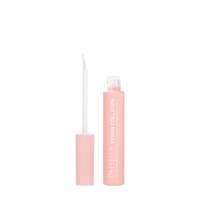 Pacifica Beauty, Vegan Collagen Lip Plumping Gloss, Youthful Plump Lips, Vitamin E, Peptides, &amp; Shea Butter, Shimmer + Shine, Doe Tip Applicator, Vegan + Cruelty Free
