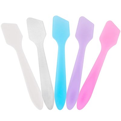 Tbestmax 300 PCS Mini Cosmetic Spatulas 3.2&quot; x 0.6&quot; Disposable Makeup Spatulas Plastic Spatulas Facial Creams Skin Care Spatulas Multicolor