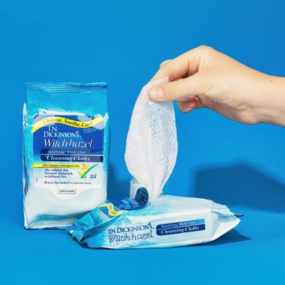 T.N. Dickinson's Witch Hazel New Soothing MultiUse Cleansing Cloth, Clear, 25 Count