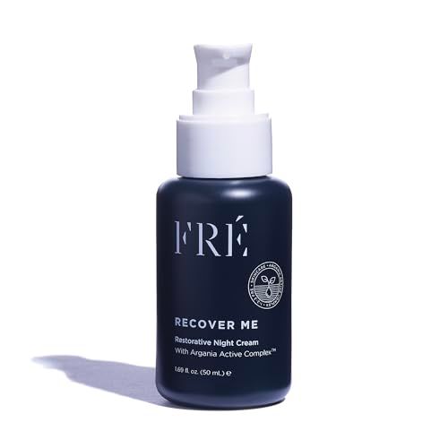 Moisturizer Face Cream for Night, Recover Me by FRE Skincare - Anti-Aging Formula for Fine Lines &amp; Wrinkles - Argan Oil Complex, Hyaluronic Acid &amp; Niacinamide - Vegan, Paraben-Free