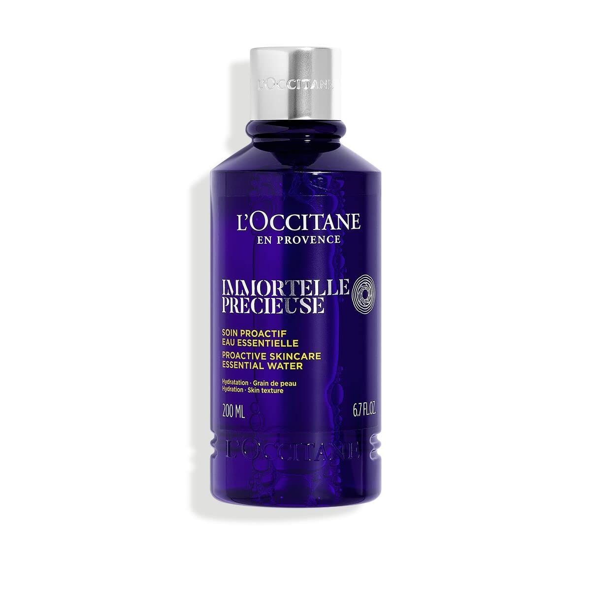 LOCCITANE Immortelle Precious Essential Water 6.7 Fl Oz: Tones, Refines Skin Texture, Plumps, With Hyaluronic Acid, 91% Said Pores Appeared Tighter*