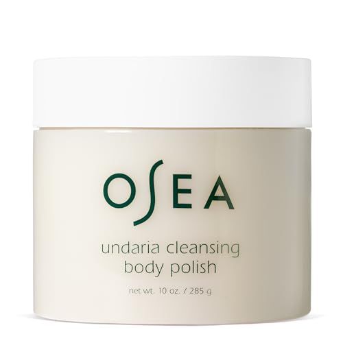 OSEA Undaria Cleansing Body Polish 10oz - Spa-Worthy AHA Body Exfoliator with Pumice and Undaria Seaweed - Nourishing Cleanser &amp; Body Scrub - Clean Beauty - Vegan Body Care