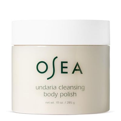 OSEA Undaria Cleansing Body Polish 10oz - Spa-Worthy AHA Body Exfoliator with Pumice and Undaria Seaweed - Nourishing Cleanser &amp; Body Scrub - Clean Beauty - Vegan Body Care