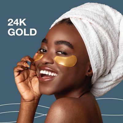 Under Eye Patches for Puffy Eyes and Dark Circles - 24k Gold Under Eye Mask Patches for Puffiness, Beauty & Personal Care Products - Under Eye Masks 20 Pairs Gold Under Eye Patches for Puffy Eyes