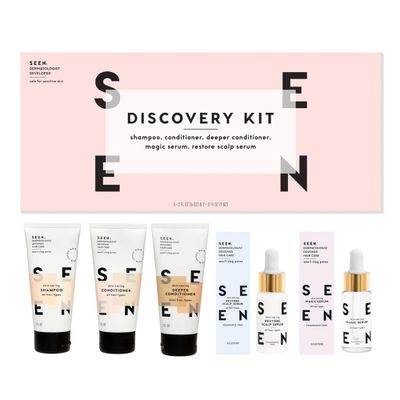 SEEN Discovery Kit - Scented- Non-Comedogenic &amp; Sulfate-Free Hair Set- Dermatologist-Developed - Safe for Sensitive &amp; Acne Prone Skin