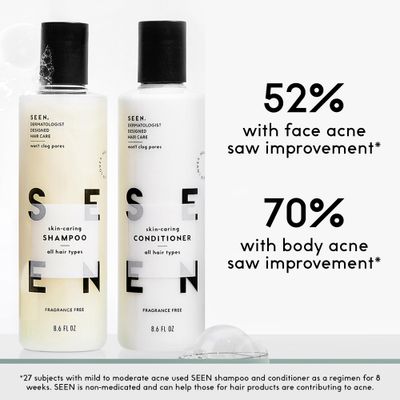 SEEN Discovery Kit - Scented- Non-Comedogenic &amp; Sulfate-Free Hair Set- Dermatologist-Developed - Safe for Sensitive &amp; Acne Prone Skin