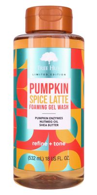 Tree Hut Pumpkin Spice Latte | Cleanse &amp; Soothe Skin Without Stripping Moisture | Made with our Hydrating Oil Complex | Limited Edition Fall | 18 fl oz.