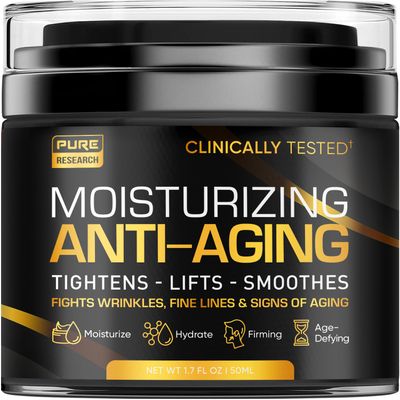 Men&#39;s Face Cream Moisturizer - Anti-Aging Cream For Men, Collagen, Retinol &amp; Hyaluronic Acid - Day &amp; Night - Facial Skin Care- Anti Wrinkle 1.7 oz
