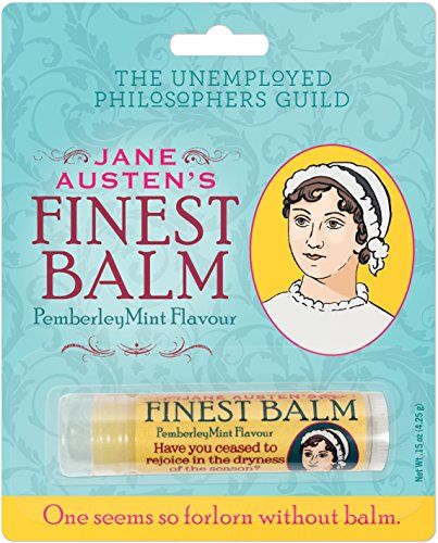 The Unemployed Philosophers Guild Jane Austen&#39;s Finest Balm - Peppermint Lip Balm, Cruelty-Free, Made in the USA from Natural and Imported Ingredients