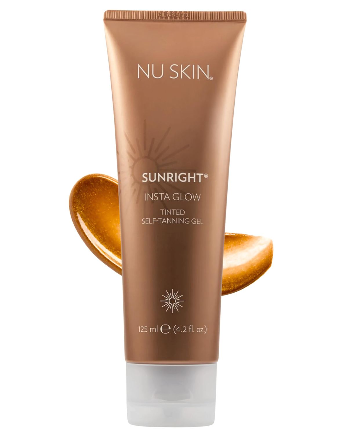 Nu Skin Sunright Insta Glow Self Tanner Gel | 4.2 oz | Summer Tan | Face &amp; Body Bronzer | Beauty &amp; Skin Care | Vitamin E &amp; Avocado Oil &amp; Amino Acids