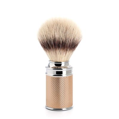 MHLE TRADITIONAL Rosegold Silvertip Fibre Shaving Brush