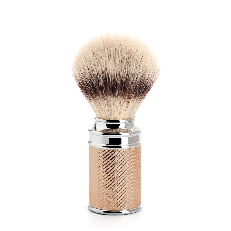MHLE TRADITIONAL Rosegold Silvertip Fibre Shaving Brush