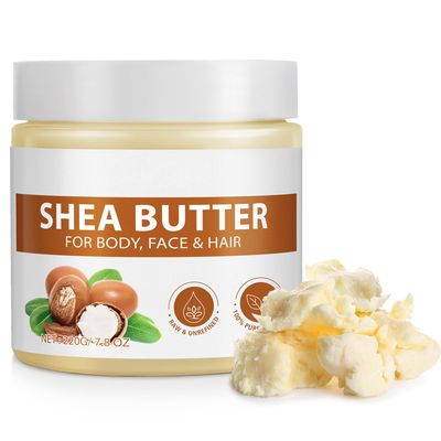 Mariayu Shea Butter, Shea Butter Raw Organic, Soothes, Nourishes and Softens Dry Skin, Raw &amp; Undefined Shea Butter Suitable for All Skin Types-7.8 oz