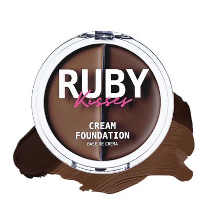 Ruby Kisses 3D Face Creator Cream Foundation &amp; Concealer, 12 Hours Long Lasting, Medium to Full Coverage, Non-Greasy, Ideal for Makeup &amp; Contour Palette (Level 16)