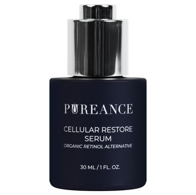 PUREANCE Organic Retinol Bakuchiol Serum for Face with Jojoba Oil, Sea Buckthorn, Bakuchiol oil I Anti Aging Collagen Booster Serum, Reduces Fine Lines &amp; Wrinkles I 1 Fl Oz