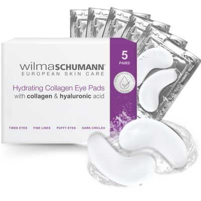 WILMA SCHUMANN Collagen Under Eye Patches, Dark Circle &amp; Wrinkles Under Eye Mask, Pack of 5