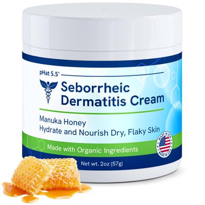 pHat 5.5 Seborrheic dermatitis Moisturizing Cream &amp; Face Lotion for Women - Soothing Redness for Face &amp; Body Cream - Hydrating Face Cream for Dry Skin &amp; Anti Itch Lotion (2oz)