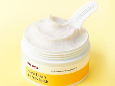 ma:nyo Pure Bean Scrub Pack - Daily Facial Scrub, Gentle exfoliate &amp; Pore Care (100g/3.52oz) - Hydration &amp; Smoothness