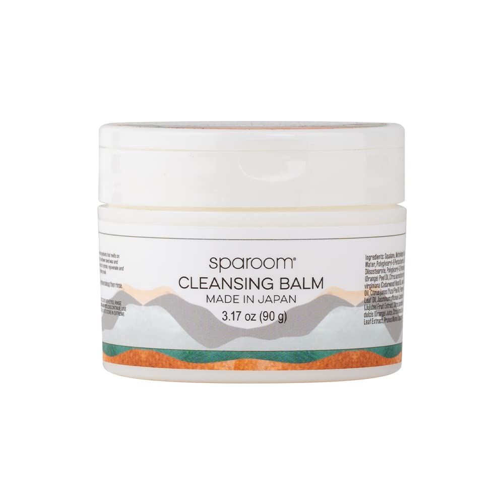 SpaRoom Cleansing Balm 3.17 oz, Hydrating Makeup Remover and Face Wash, Revitalizing Citrus Unshiu Peel Extract, Nutriant Rich Coix Lacryma-Jobi Ma-Yuen Extract