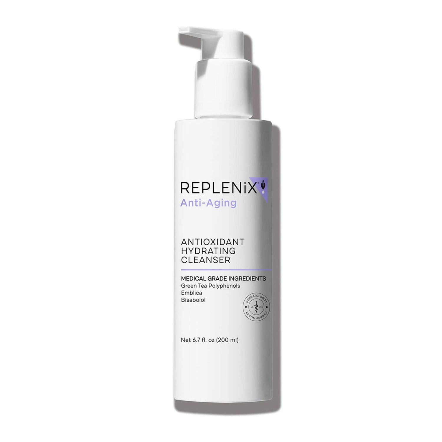 Replenix Antioxidant Hydrating Cleanser, Medical-Grade Gentle Face Wash for Dry &amp; Mature Skin (6 fl. Oz)