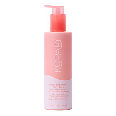Kopari Hydrating Body Milk Lotion, Smooth Lightweight Feel, Deep Moisture for Instant Silky Skin, Infused with Shea Butter &amp; Chamomile, Guava