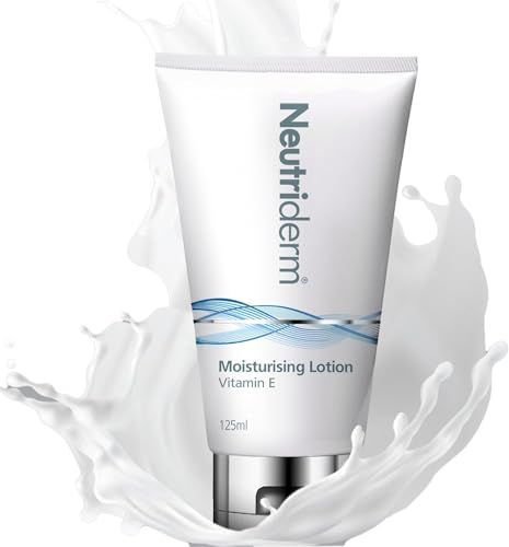 Neutriderm Moisturizing Lotion, 4.2 Oz | Vitamin E Lotion, Body Lotion &amp; Face Moisturizer for Women &amp; Men | Facial Moisturizer Face Cream for Wrinkles and Dry, Acne Prone, Red, Irritated or Aging Skin