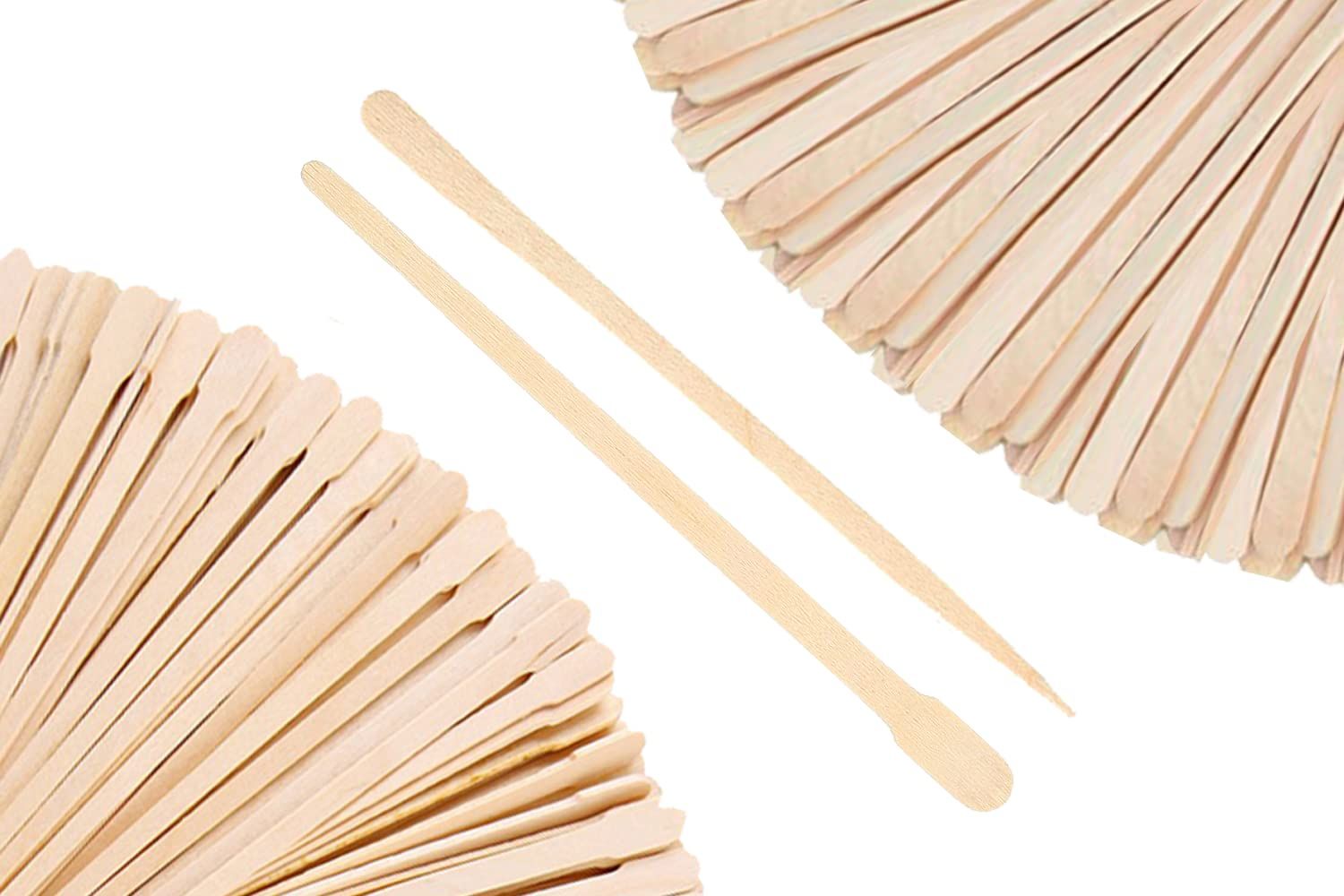 Mibly Wooden Wax Sticks - Eyebrow, Lip, Nose Small Waxing Applicator Sticks for Hair Removal and Smooth Skin - Spa and Home Usage (Pack of 1000)