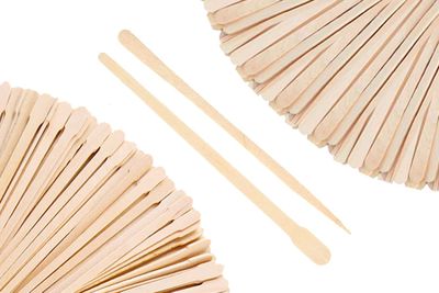 Mibly Wooden Wax Sticks - Eyebrow, Lip, Nose Small Waxing Applicator Sticks for Hair Removal and Smooth Skin - Spa and Home Usage (Pack of 1000)