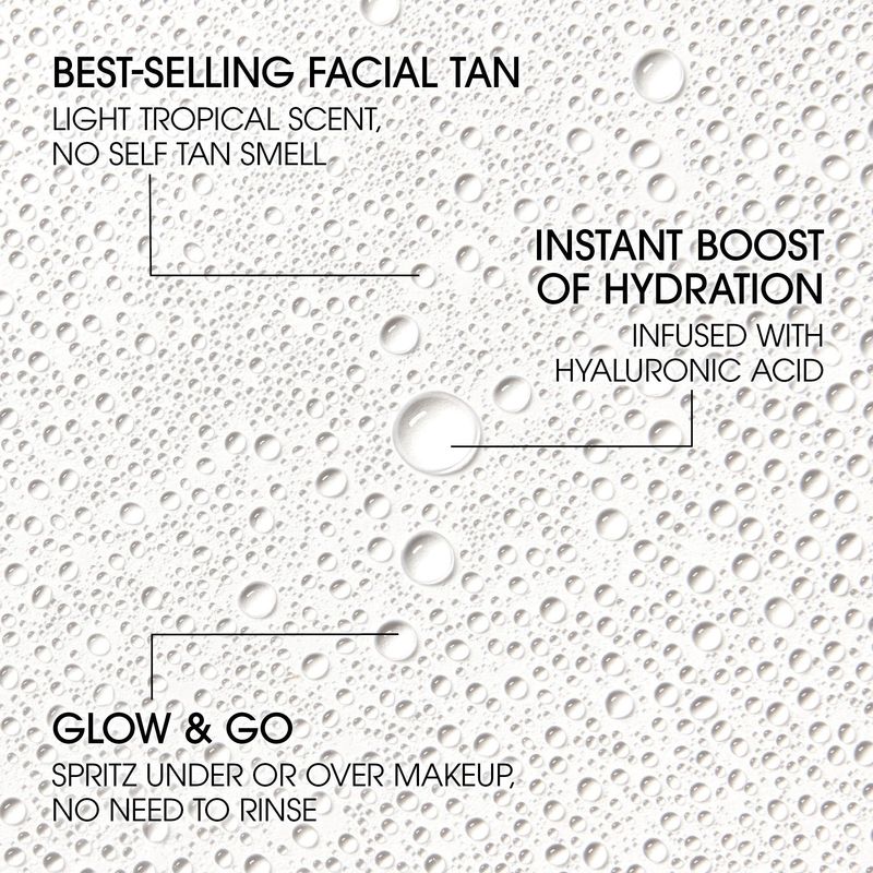 St.Tropez Self Tan Purity Face Mist, Natural Sunkissed Glow Face Tan with Hyaluronic Acid &amp; Antioxidants, Vegan, Natural &amp; Cruelty Free Face Care, 2.7 Fl Oz
