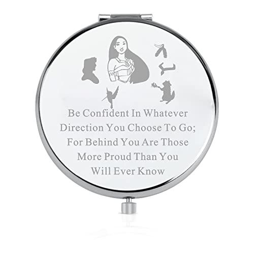 LQRI Indian Pocahontas Princess Makeup Mirror Fairy Tale Movie Fans Makeup Mirror Princess Gift for Her