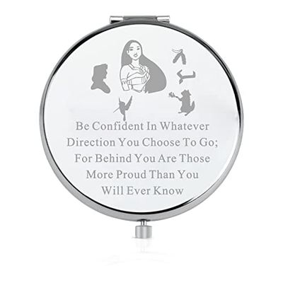 LQRI Indian Pocahontas Princess Makeup Mirror Fairy Tale Movie Fans Makeup Mirror Princess Gift for Her