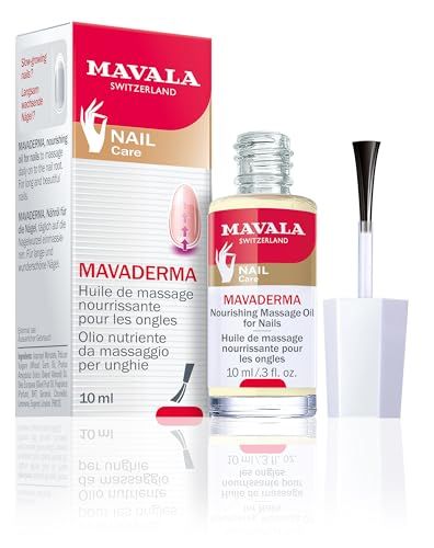 Mavala Mavaderma Nourishing Massage Oil for Nails, Nail Care, Nail Hardener, Cuticle Oil Nail Growth, Moisturizing &amp; Healing Treatment for Cracked Nails &amp; Rigid Cuticles (0.3 Ounce)