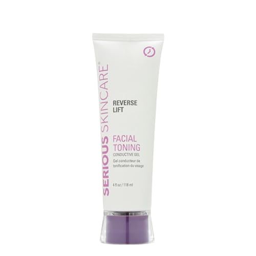 Serious Skincare Reverse Lift Collagen Based Conductive Activator Gel for Facial Toning - Compatible with All Microcurrent &amp; RF Frequency Tools, NuFace - Skin Hydrating Formula - Glides Easily - 4 oz