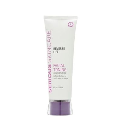 Serious Skincare Reverse Lift Collagen Based Conductive Activator Gel for Facial Toning - Compatible with All Microcurrent &amp; RF Frequency Tools, NuFace - Skin Hydrating Formula - Glides Easily - 4 oz