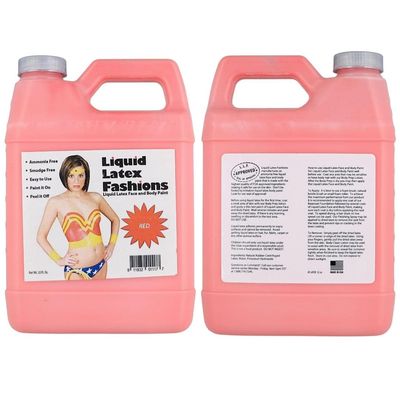 Red Liquid Latex Body Paint - 32 Oz for Adults and Kids, Zombie Skin Makeup Paint, Ideal for Schools, Parties, Theater, Cosplays, Carnivals