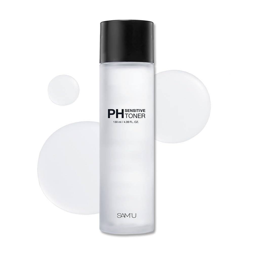 SAMU pH Sensitive Toner - Hydrating Toner with Triple Hyaluronic Acid &amp; Centella Asiatica - Korean Skin Care, Soothing &amp; Refreshing For Sensitive Skin - 4.39 Fl. Oz