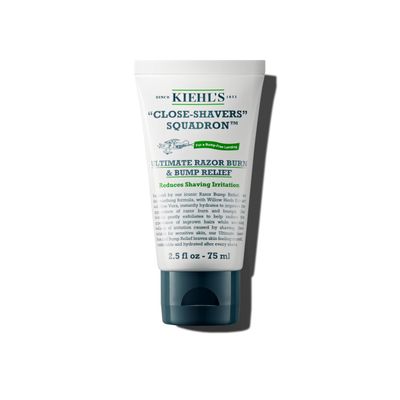 Kiehl&#39;s Ultimate Razor Burn &amp; Bump Relief, Nourishing Men&#39;s After Shave Cream, Instantly Cools &amp; Hydrates, Gently Exfoliates, with Aloe Vera &amp; Vitamin E, Paraben-free, for All Skin Types - 2.5 fl oz